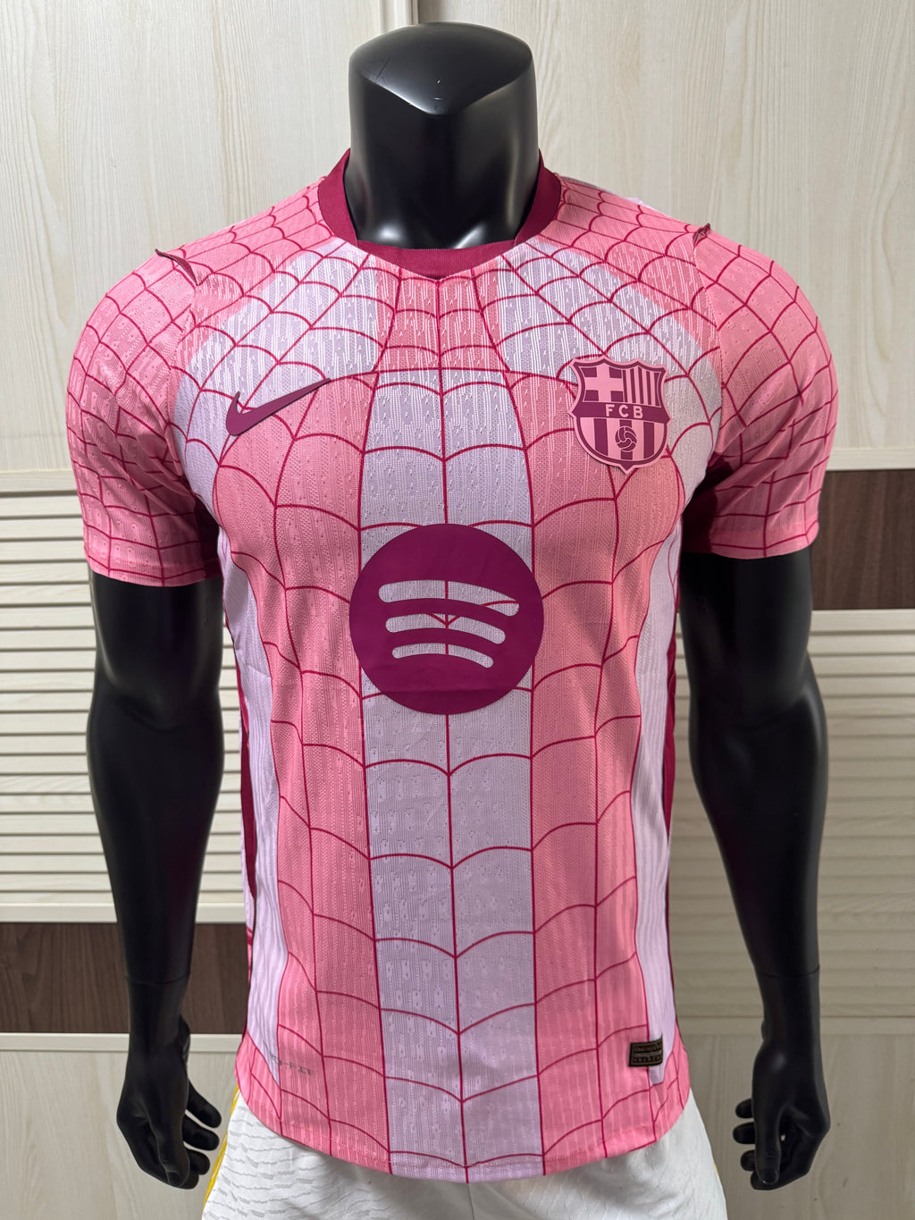 Barcelona X Spider Man Pink Jersey Player Version
