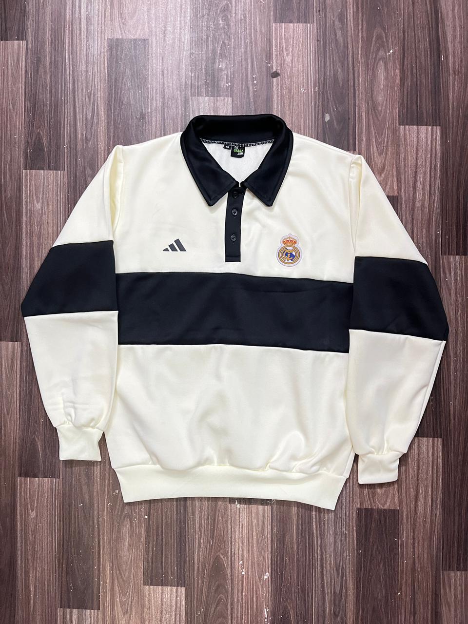 Real Madrid Home Embroidery Sweatshirt - New Version