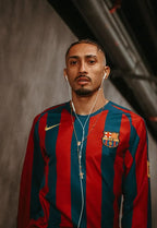 Barcelona’s 2006 home kit Embroidery Ronaldinho Edition