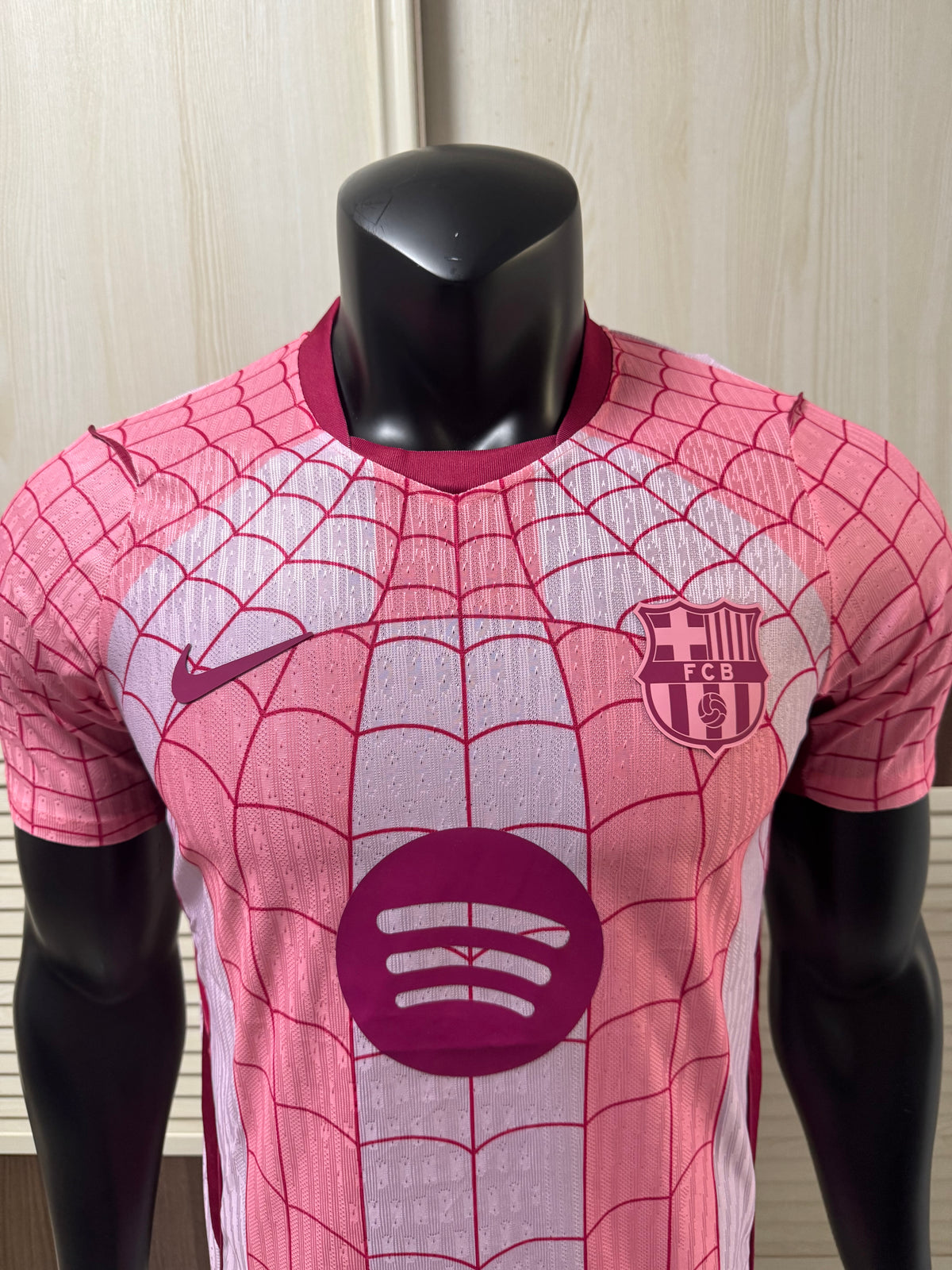 Barcelona X Spider Man Pink Jersey Player Version